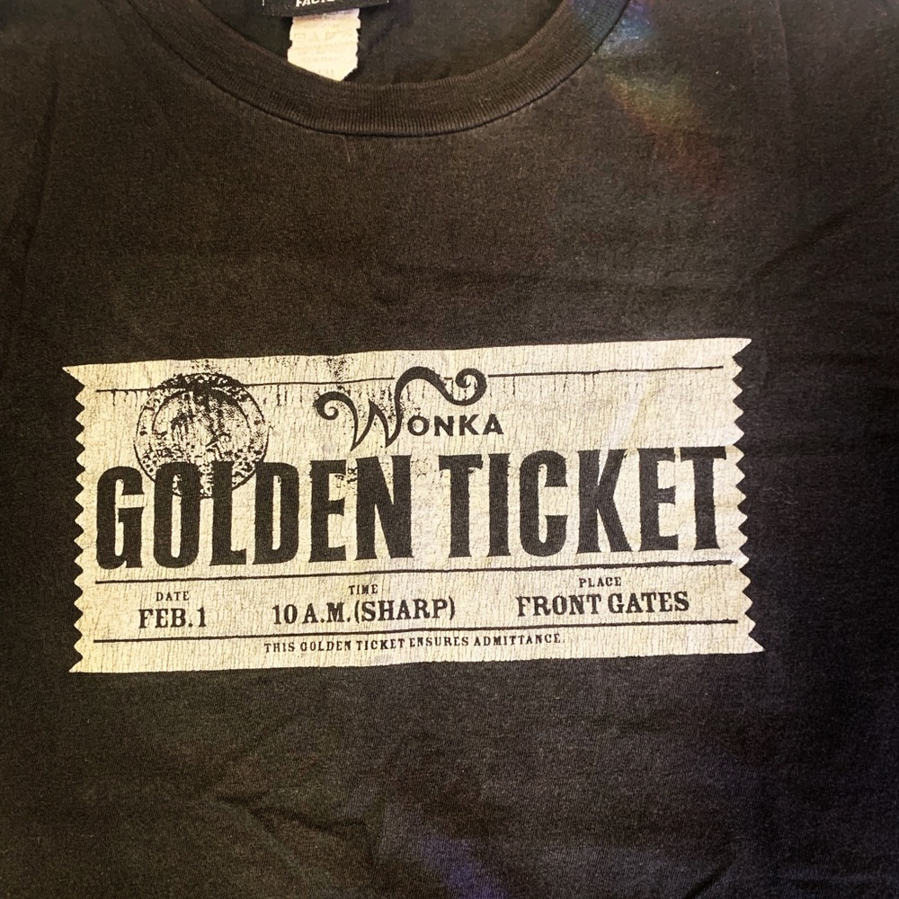 Wonka Golden Ticket T Shirt